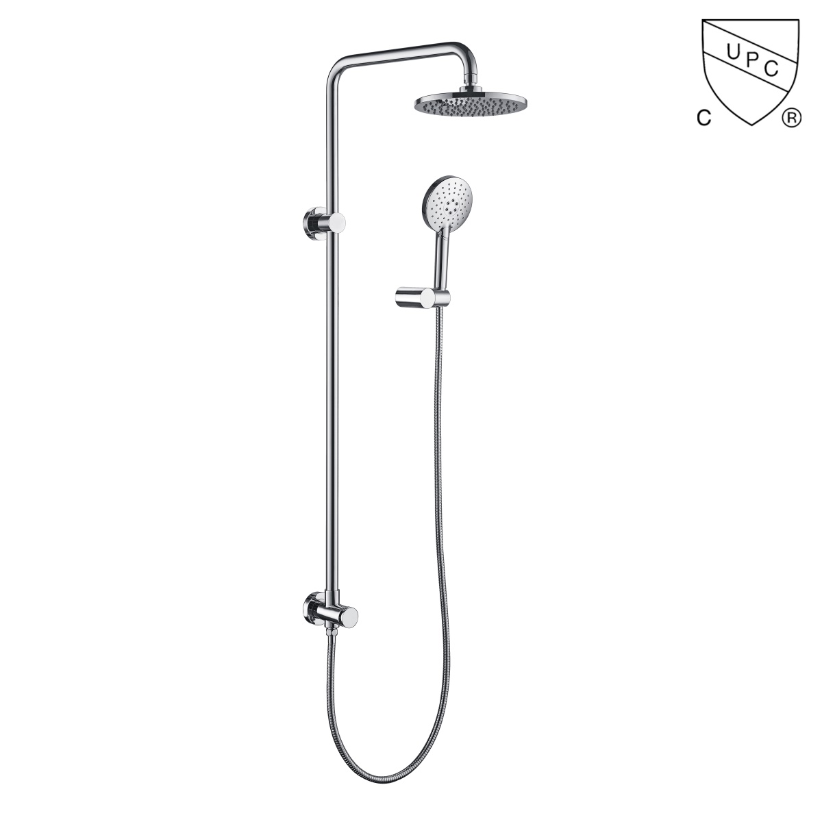 DA310027CP	UPC, CUPC  certified shower kits, rain shower set, sliding shower set;
