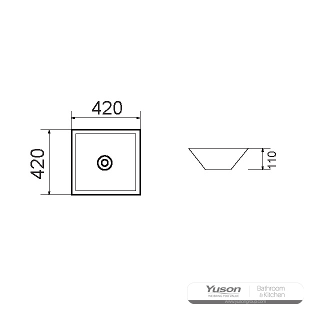 YS28261	Ceramic above counter basin, artistic basin, ceramic sink;